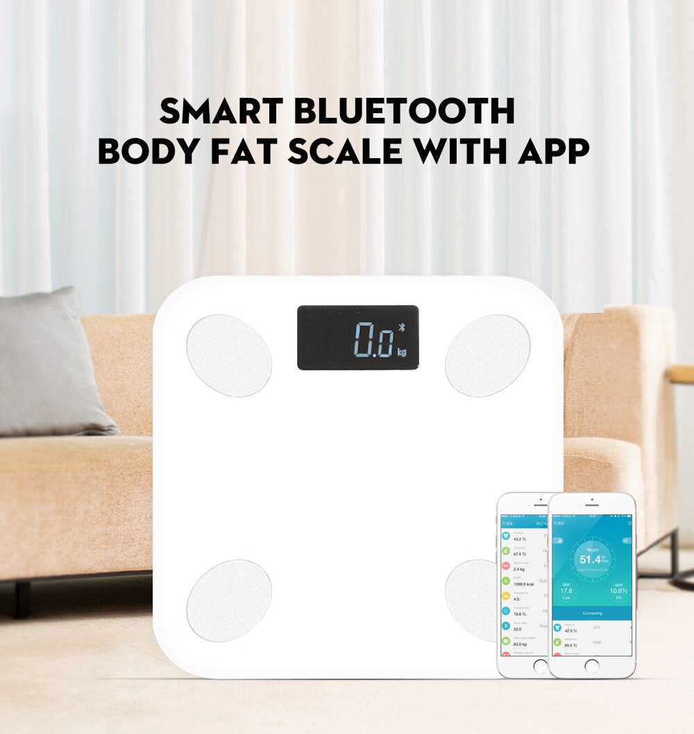 Smart Bathroom Scale With Free App