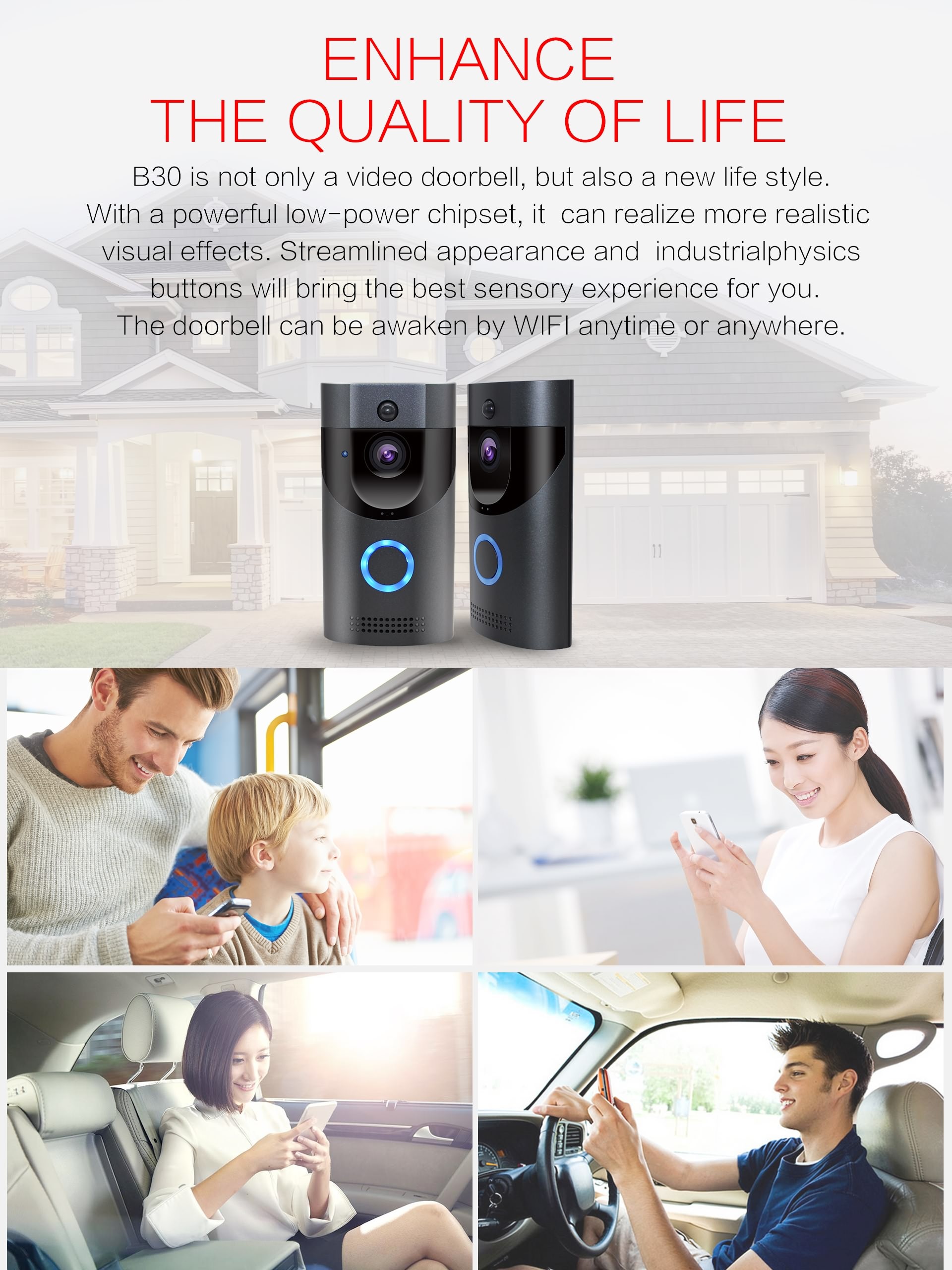 Waterproof WiFi Video Doorbell